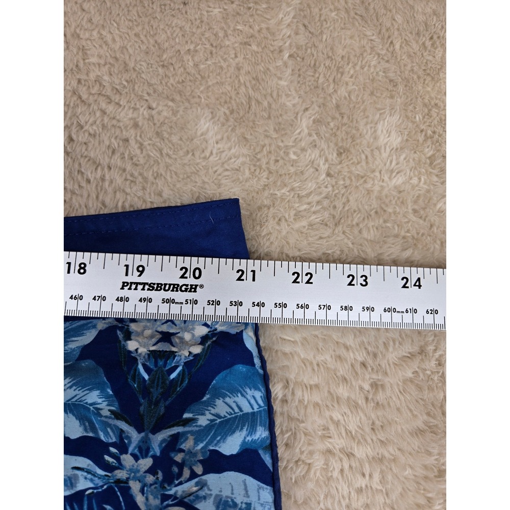 Vintage Old Navy Mens Board Shorts Blue White Tropical Floral Swim Trunks XXL - Picture 5 of 11